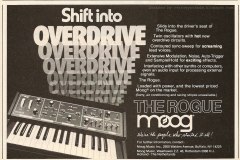 1981 Moog Rogue Poster
