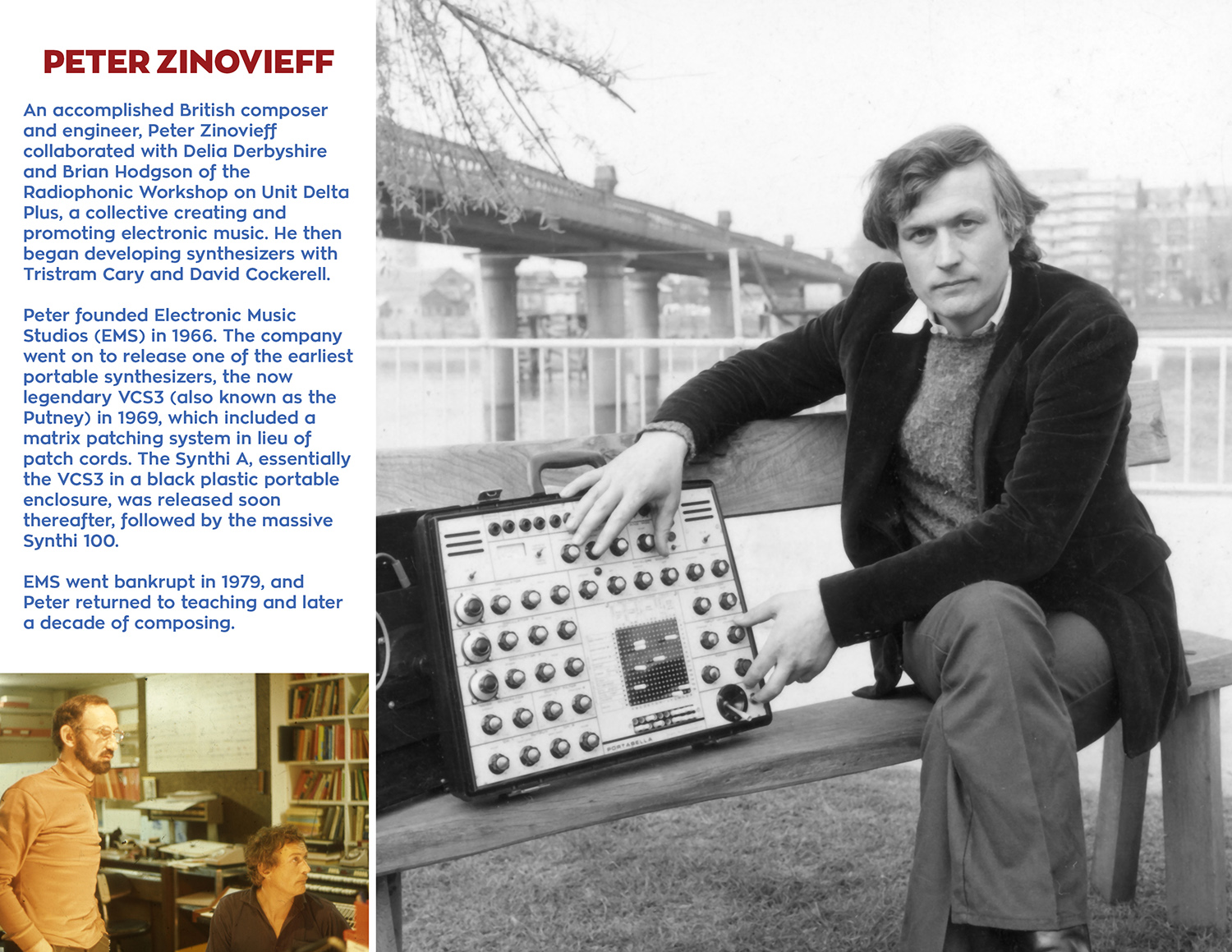 Peter Zinovieff Synthesizer Pioneers Calendar