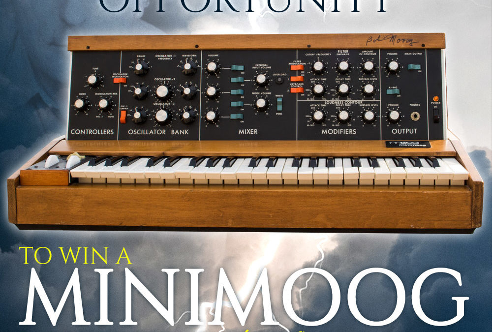 15th Anniversary Minimoog Raffle: Win A Vintage Minimoog Model D Signed by Bob Moog
