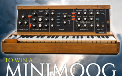 15th Anniversary Minimoog Raffle: Win A Vintage Minimoog Model D Signed by Bob Moog