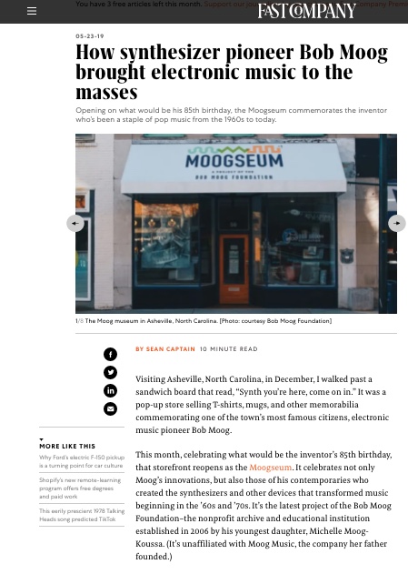 Museum dedicated to Bob Moog