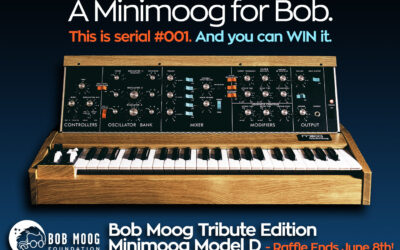 Announcing Fundraising Raffle for Bob Moog Tribute Edition Minimoog, Serial Number 001