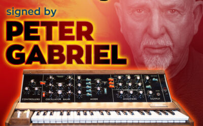 Fall 2024 Raffle: Vintage Minimoog Signed by Peter Gabriel!