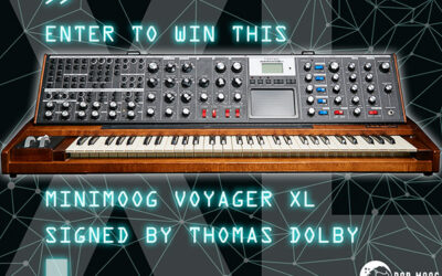 Rules & Regulations for 2026 Thomas Dolby Signed Minimoog Voyager XL Raffle