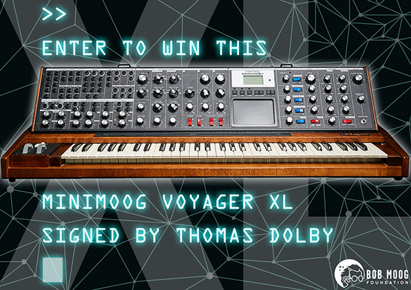 Rules & Regulations for 2026 Thomas Dolby Signed Minimoog Voyager XL Raffle