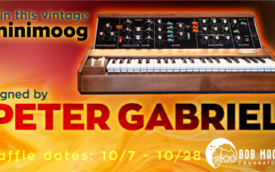 Rules & Regulations for Fall 2024 Minimoog Raffle Signed by Peter Gabriel